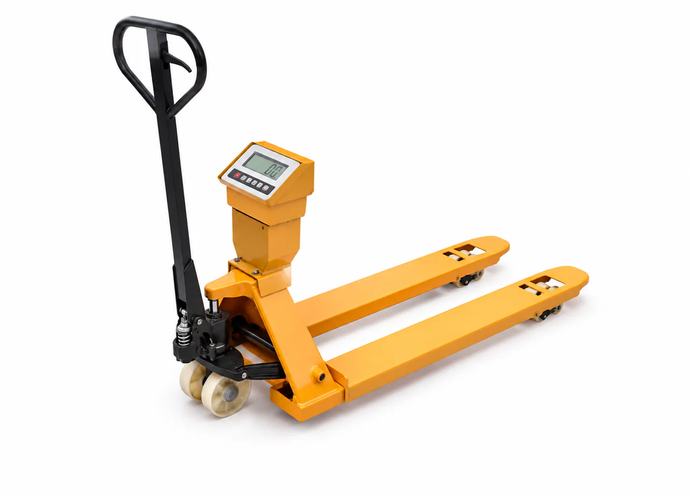 Weighing pallet truck — angle 2